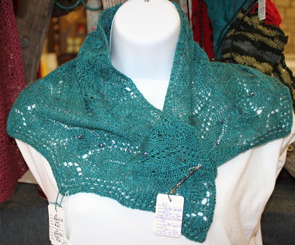 Margie taos shawl with Gabi brooch